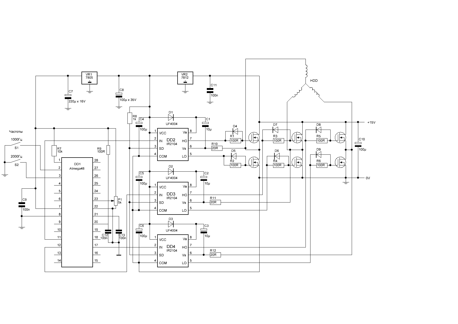 Cd4060be схема включения.